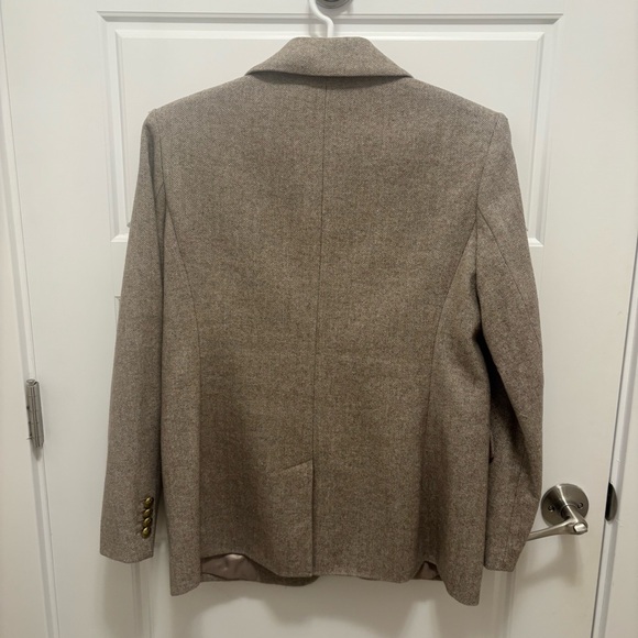 Banana Republic Herringbone Icon Blazer size 10 petite - Picture 4 of 9